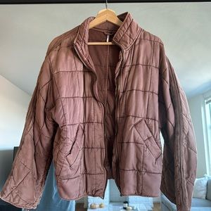 Free People Dolman Quilted Knit Jacket